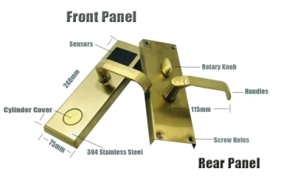 Price Low Smart Card Handle Digital Door Lock