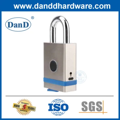 Stainless Steel Safety Shackle Solid Brass Smart Key Lock Padlock Security Laminated Fingerprint Warehouse Padlock