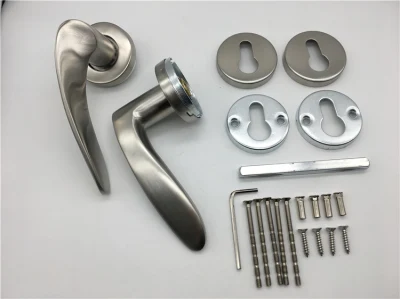 Custom Satin SSS Stainless Steel Solid Front Door Handles