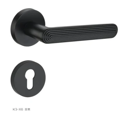 Modern Minimalist Style Door Lock Hardware Rosette Lever Handle