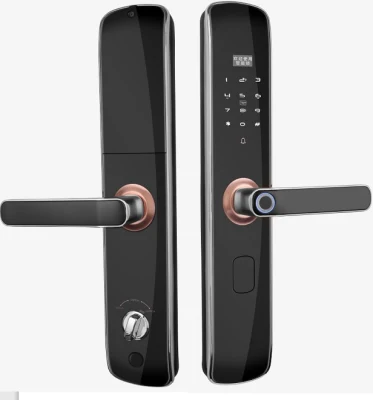 Factory Supplier Black Home Security Smart Intelligent Fingerprint Smart Lock