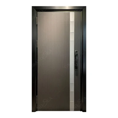 Hotel Custom Front Security Biometric Fingerprint Digital Keyless Lock Aluminum Steel Entry Door