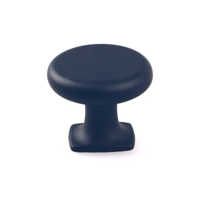  Modern Round Mushroom Drawer Black Zinc Alloy Big Brushed Bronze Round Knobs Furniture Handle Cabinet Pulls for Kitchen Door