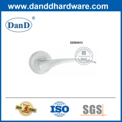 Silver Stainless Steel Modern Home Hardware Bedroom Door Lever Handle