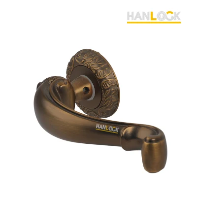 Elegant Luxury European Gold Color French Front Door Handles Lever for Villa