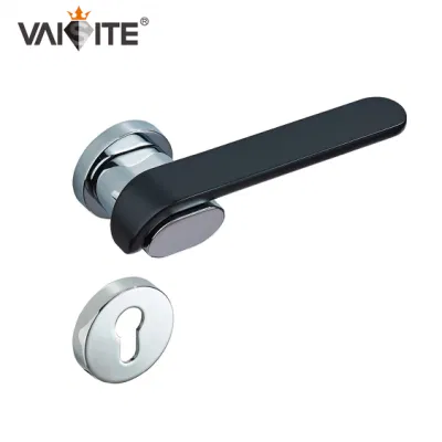 2022 Newest Popular Simple Design Modern Zinc Alloy Front Door Lever Handle on Rosette