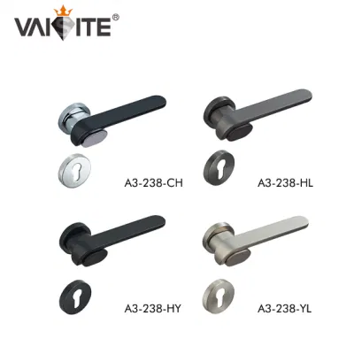 2022 Newest Popular Simple Design Modern Zinc Alloy Front Door Lever Handle on Rosette