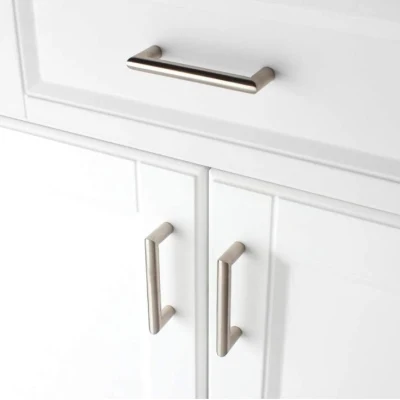 Round Bar Stainless Steel Rectangle Pull Handles for Cbainet Door