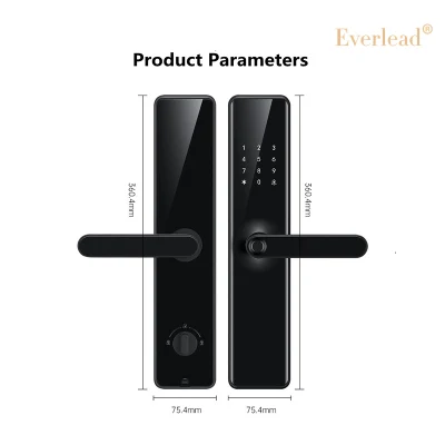 Top Sales Digital Biometric Fingerprint Door Lock Home Electronic Electric Tuya APP WiFi Smart Lock