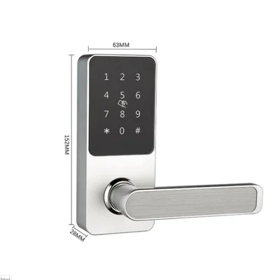  Deadbolt Bluetooth APP Wooden Digital Smart Key Door Lock