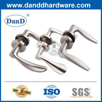 Household Front Wooden Door Hardware Lever Handle Set with Plate