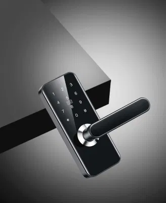  Touch Panel Tuya WiFi APP Smart Door Lock Waterproof Biometric Lock Fingerprint Door Handle Digital Keyless Lock