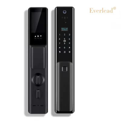 3D Face Recognition Waterproof Tuya WiFi APP Smart Entrance Door Lock Biometric Safety Fingerprint with Camera Outdoor