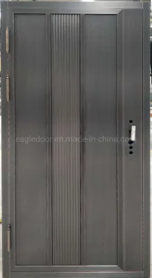  Simple Modern Design Exterior Entry Bronze Doors with Smart Lock Metal Copper Door