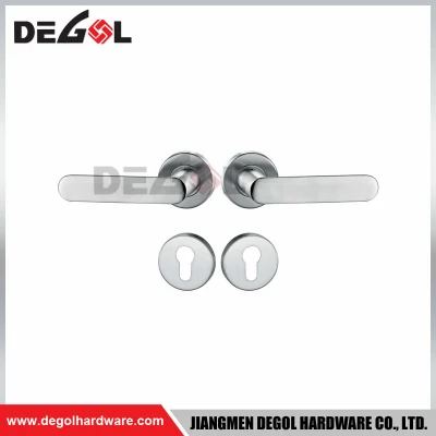  Euro Style Hollow Commerical Grade Stainless Steel Lever Door Handle for Wooden Metal Steel Door