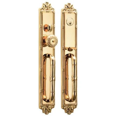  Luxury Vintage Style Door Lock Brass Door Handle Lock