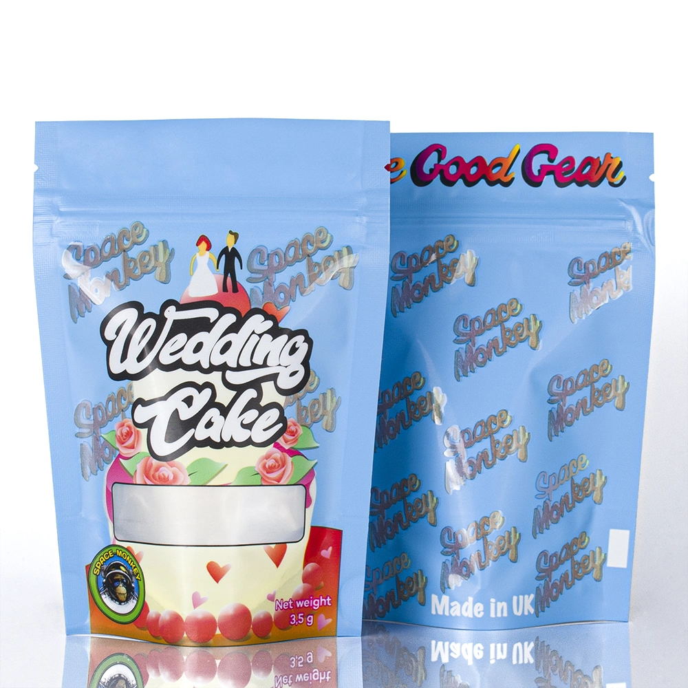 Wedding Holiday Gifts Cute Mylar Bags Zipper Lock Custom Candy Packaging