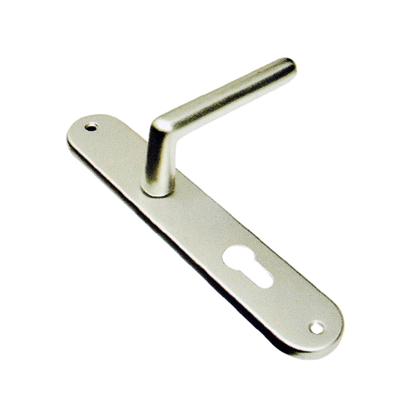 Modern Style Door Hardware Custom Size Solid Door Handle on Plate