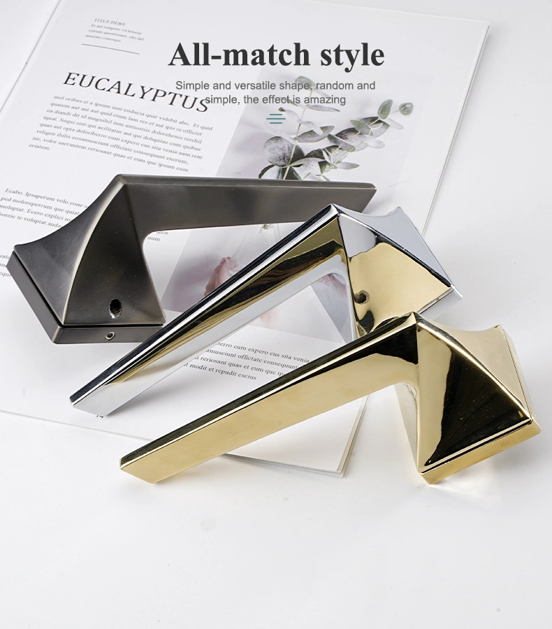 Wholesale Retro Style Hotel Plate Door Handle Zinc Alloy Bedroom Safety Wooden Ihterior Door Lock Set