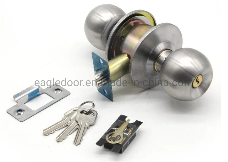 Hot Sale Stainless Steel High Security Interior Room Tubular Keyed Entry Door Knob Lock