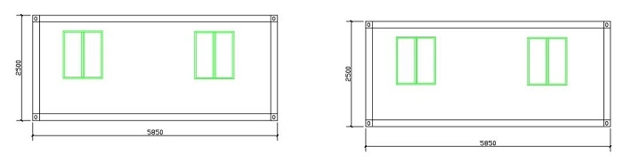 Buy Modular Tiny Homes Modern Foldable 2 Bedroom Shipping Container Prefab Houses