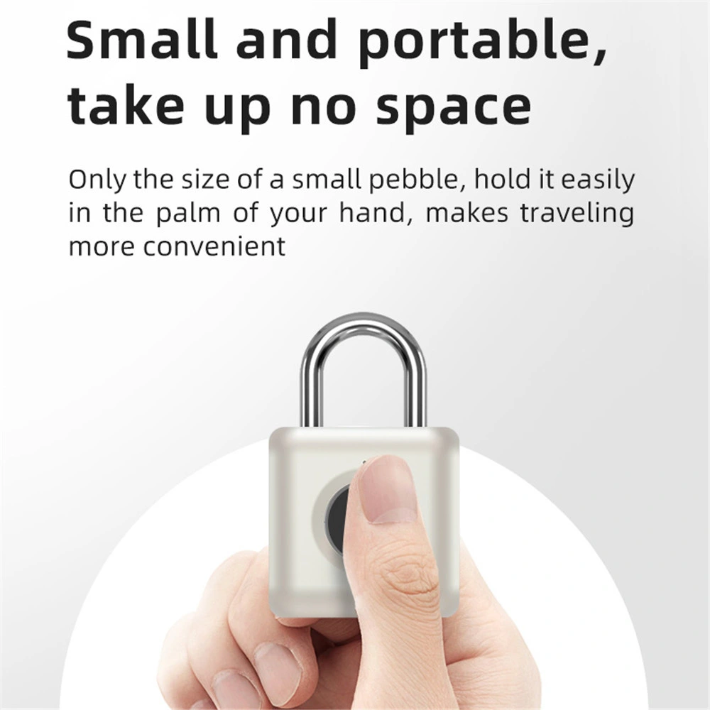 Safety Waterproof Portable Thumbprint Anti-Theft Smart Fingerprint Padlocks