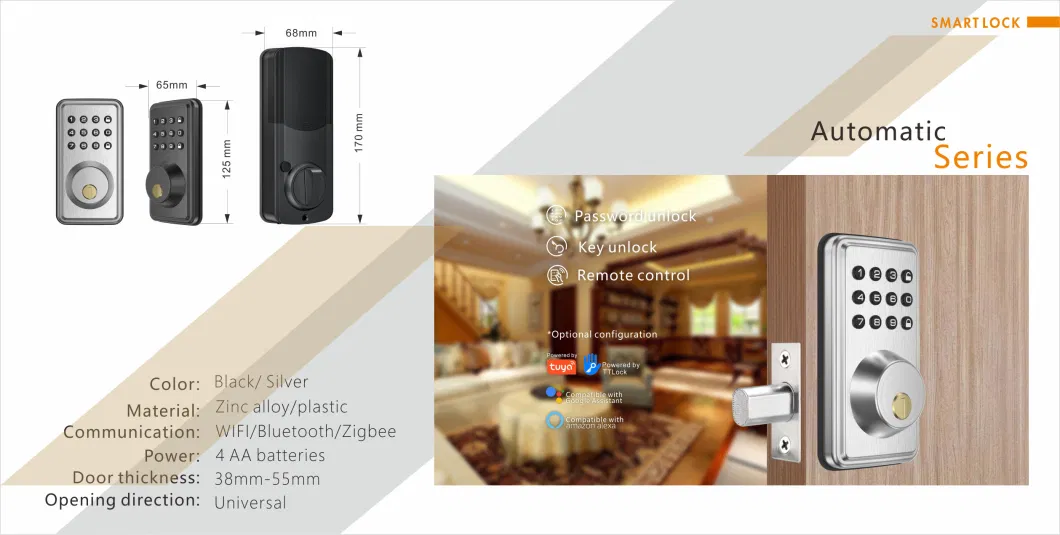 Digital Door Lock/ Smart Lock/Fingerprint Lock/Smart Door Lock and Mechanical Keyboard Avaiable