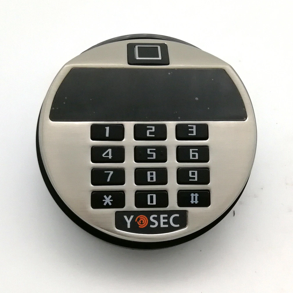 Electronic Keypad Time Delay Fingerprint Biometric Lock with Override Key