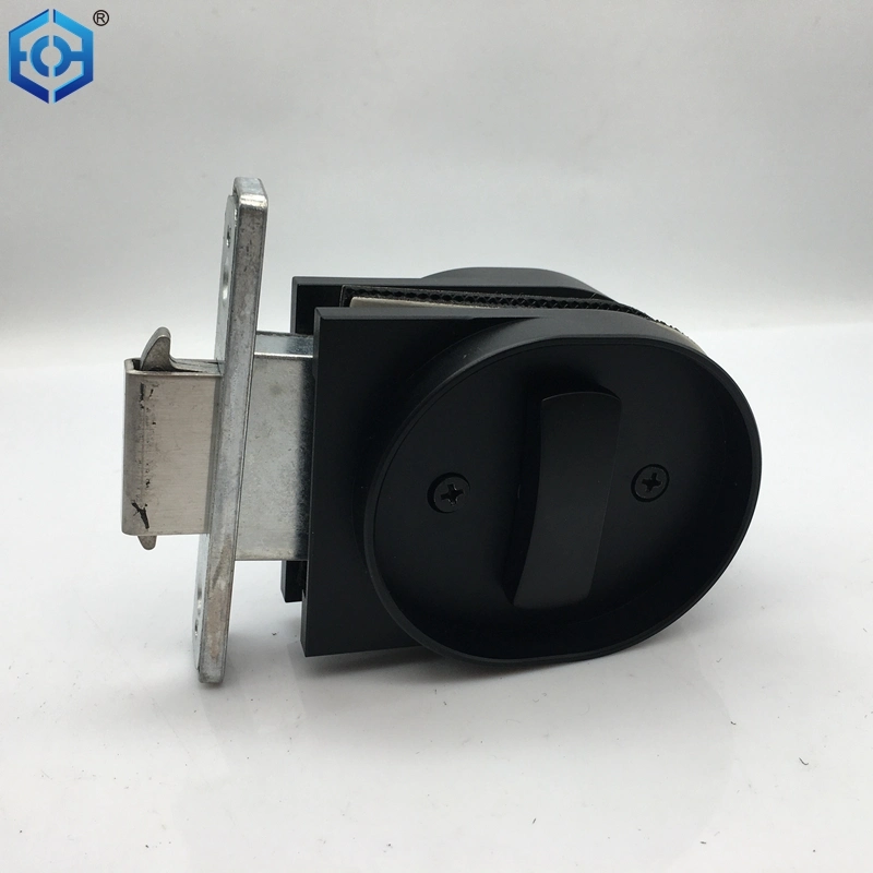 OEM China Matt Black Slim Frame Sliding Glass Door Lock with Key