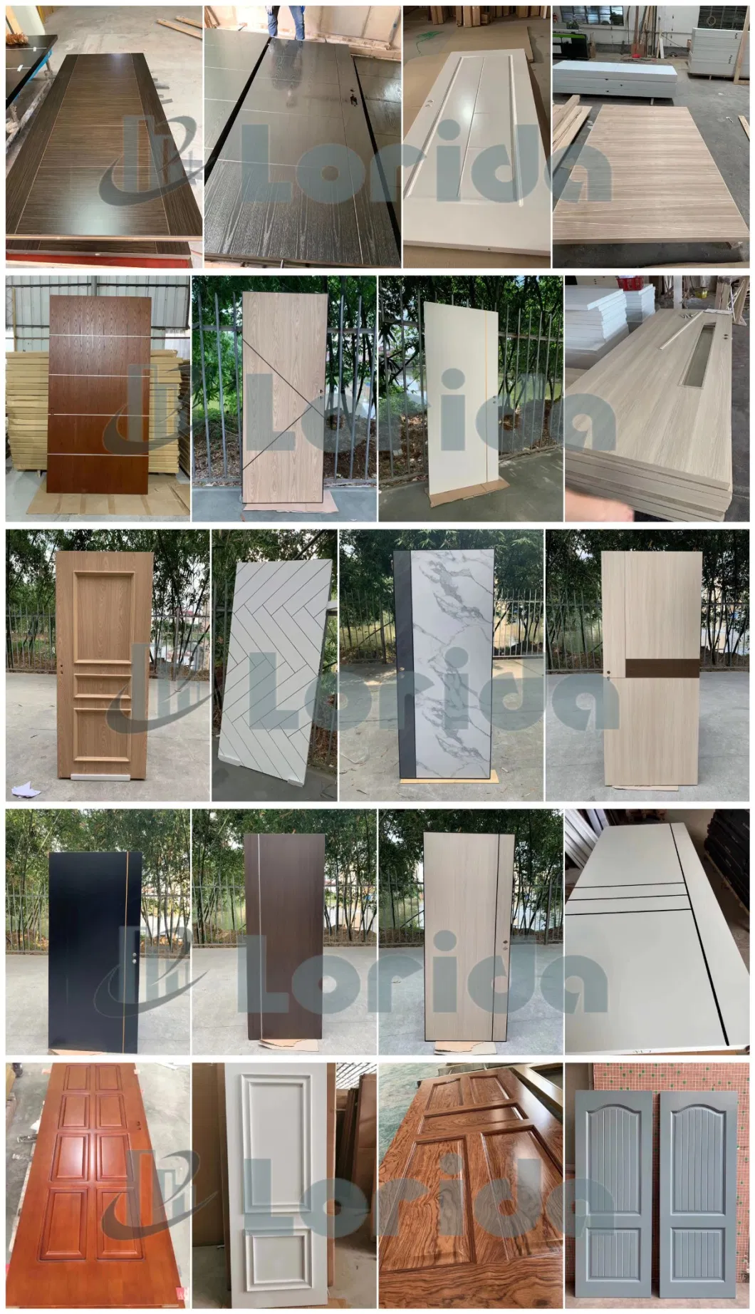 Commercial Building Hotel Used Fire Proof Door Entrance Solid Wood Doors with electric Lock