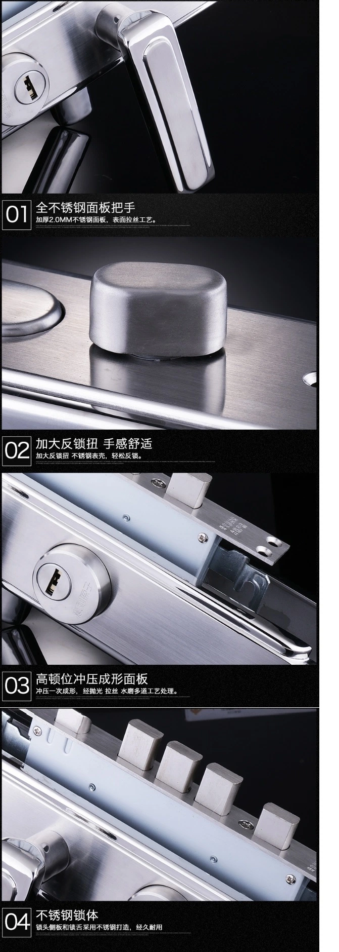 2019 Wholesale Retail Hook Lock Display Security, Steel Door Lock, Security Door Lock, Metal Door Lock