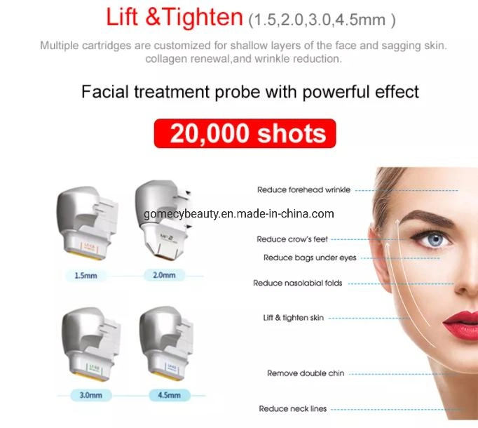 2023 Newest Two Handles 7 Cartridges Hifu Skin Tightening Face Lifting Dual Handle for Beauty SPA Beauty Salon