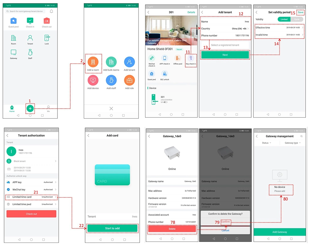 Smart Door Lock Connect with Zigbee, Fingerprint/Password/Key/Card&#160;