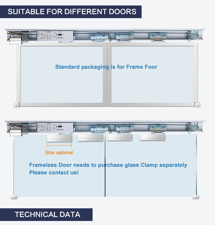 Hh200b LED Digital Display Automatic Sliding Door Glass Sliding Door Sensor