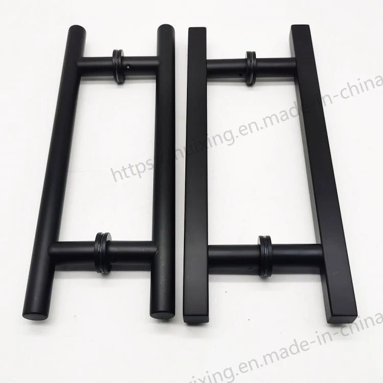 32 Inch Square Rectangle Flat Shape Stainless Steel Modern Contemporary Entry Glass Door Handle