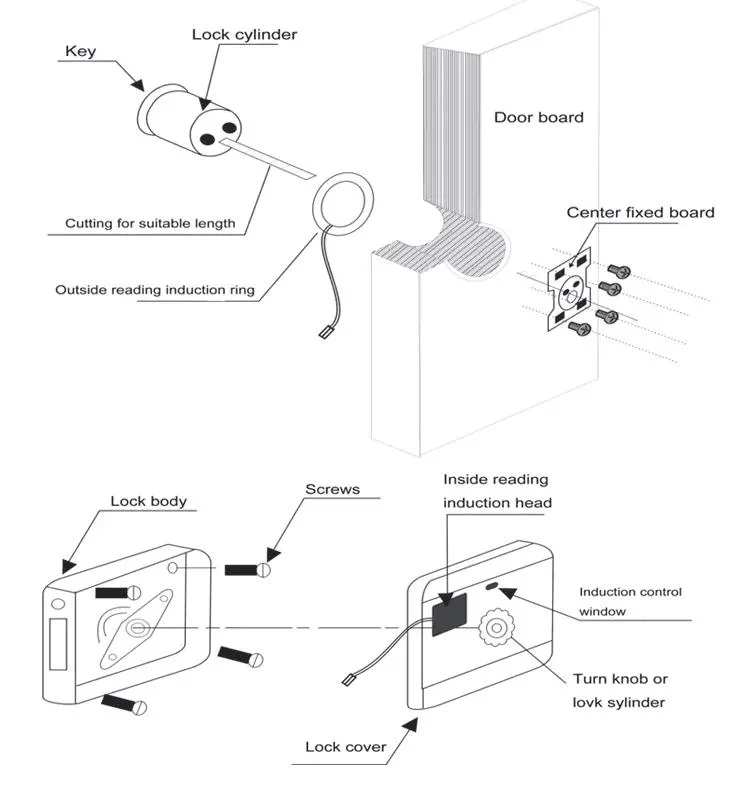 Digital Wireless Smart Fingerprint Password Card Gate Electric Rim Door Locks WiFi APP Outdoor Intelligent Lock