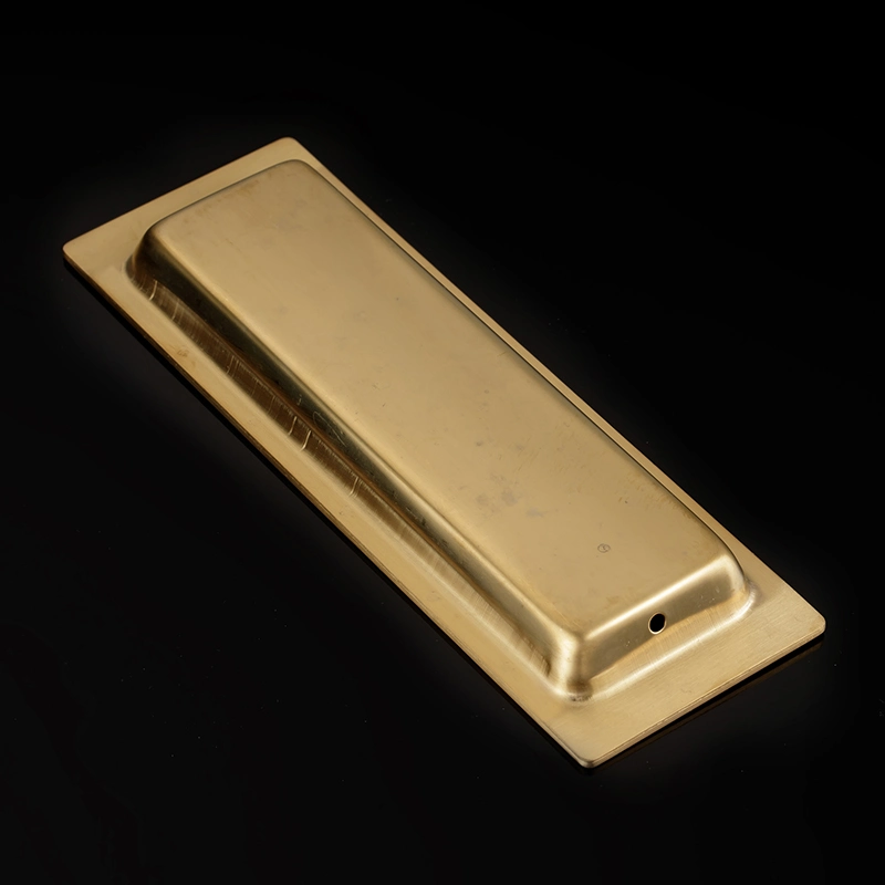 Golden Stainless Steel Rectangle Concealed Flush Pull Handle for Sliding Door