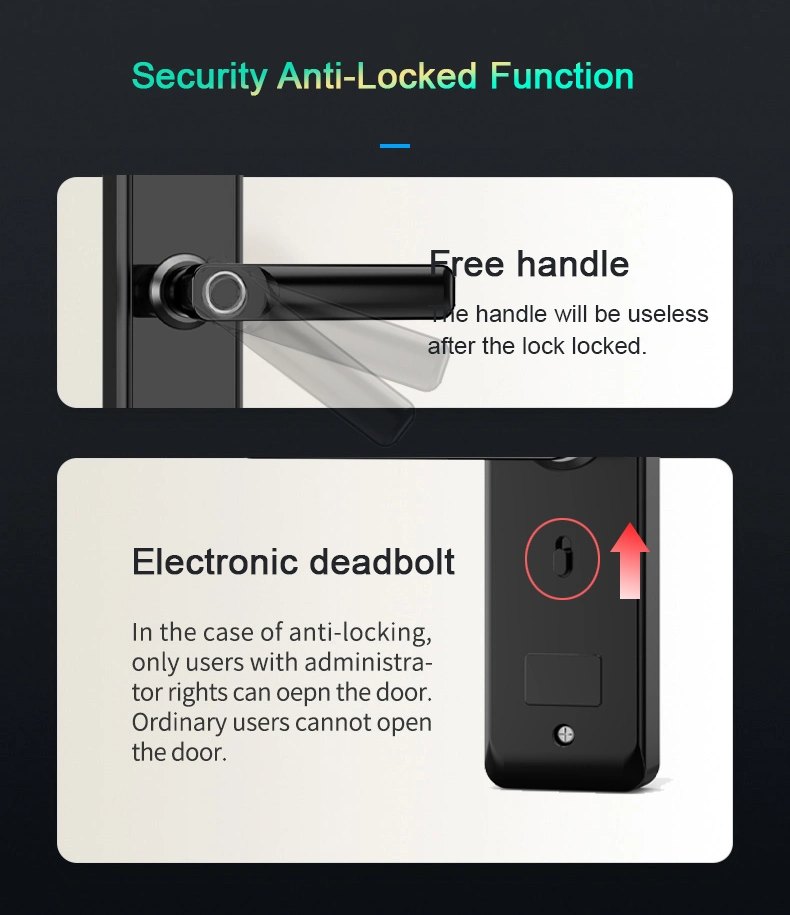 Good Quality Smart Handle Lock Fingerprint Digital Lock for House