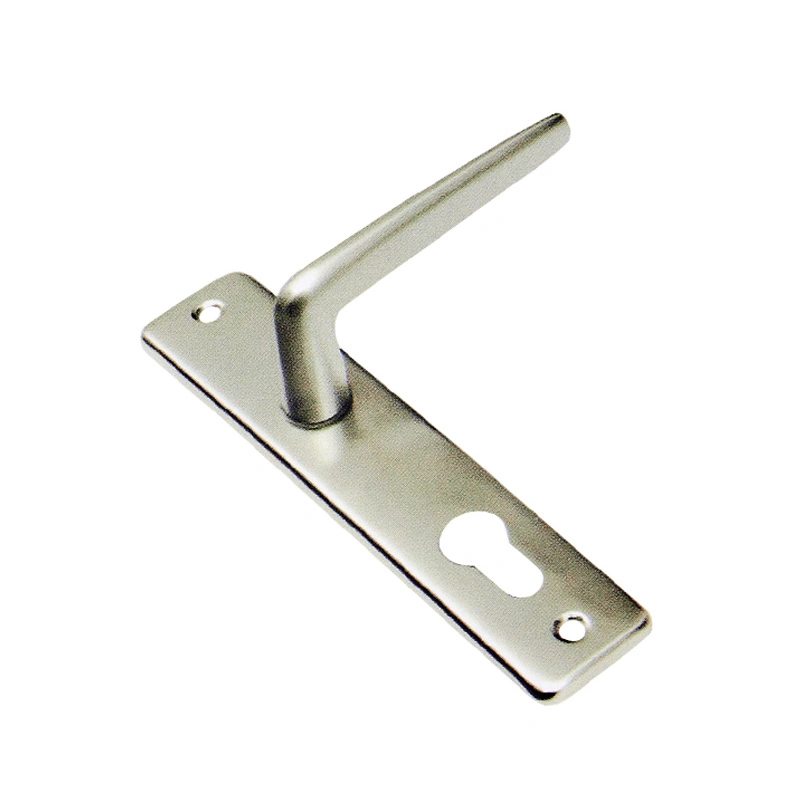 Modern Style Door Hardware Custom Size Solid Door Handle on Plate