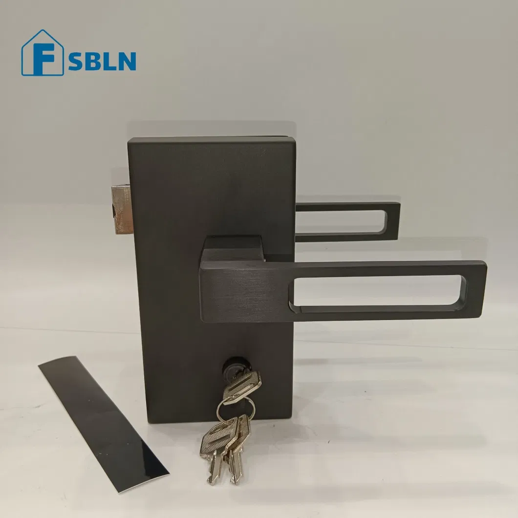 Stainless Steel Office Glass Door Lock for Zinc Alloy Key Lock Lever Door Lock