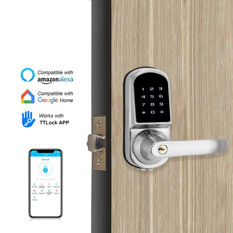 Office Keyless Entry Wireless Ttlock Smart Digital Lock for Wooden Door