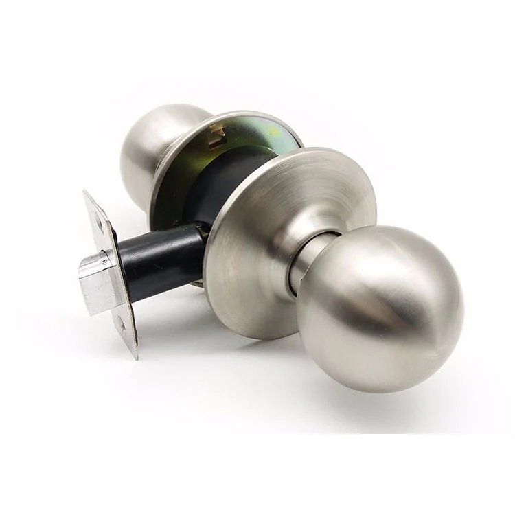 Keyless Security Cylindrical Keyed Ball Lock 587 Entry Stainless Steel Knob Door Lock