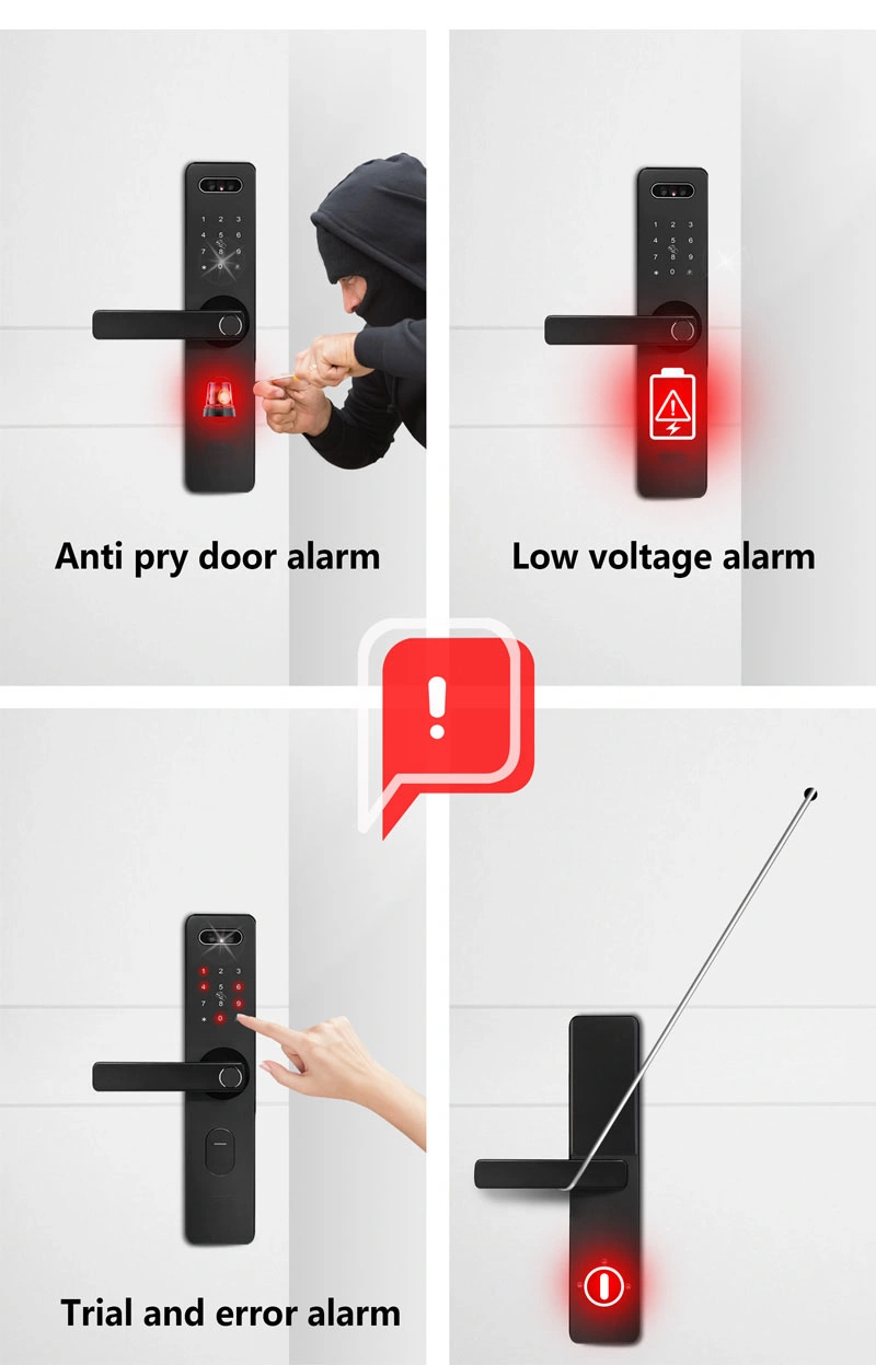 3D Face Recognition Fingerprint Open Smart Door Lock