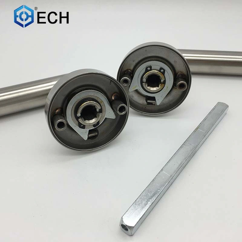 Stainless Steel Round Rosette Tube Wooden Door Hollow Lever Handle