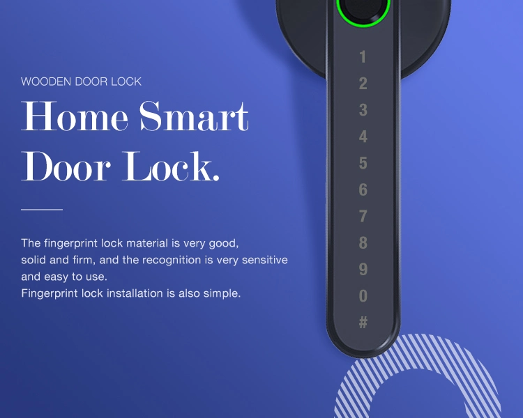 Smart Electronic Lock Fingerprint Door Handle Digital Keyless Lock