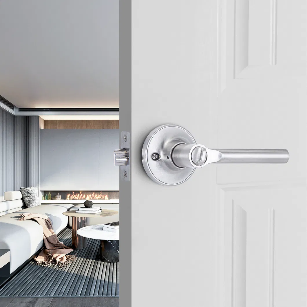 Aluminum Alloy Door Key Lock Modern Door Handle Lock Lever Lock for Front Door Lock