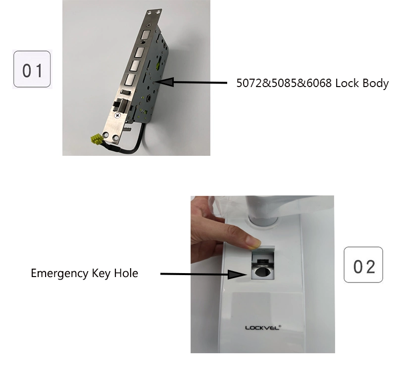 The New Electronic Fingerprint Smart Door Lock Biometric Lock with Fingerprint/Bluetooth/Key/Card/Password