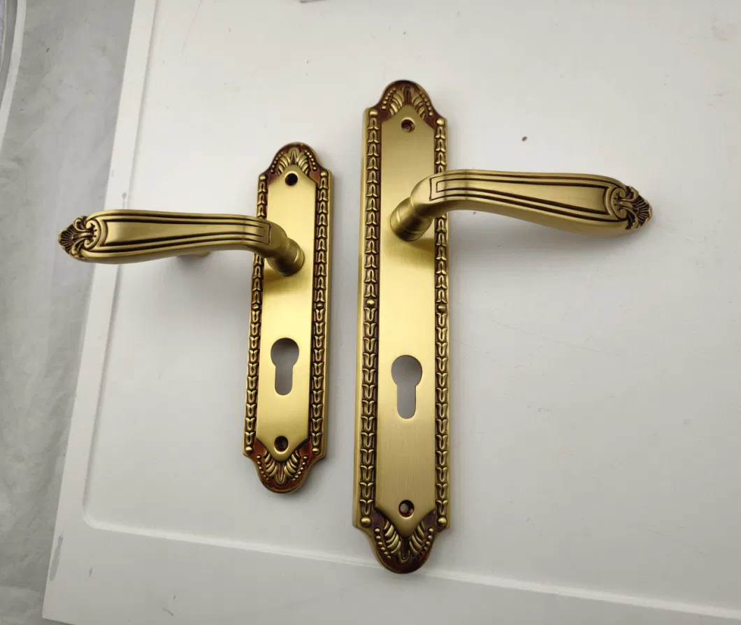 Luxury Antique Brass Villa Door Handle (03)