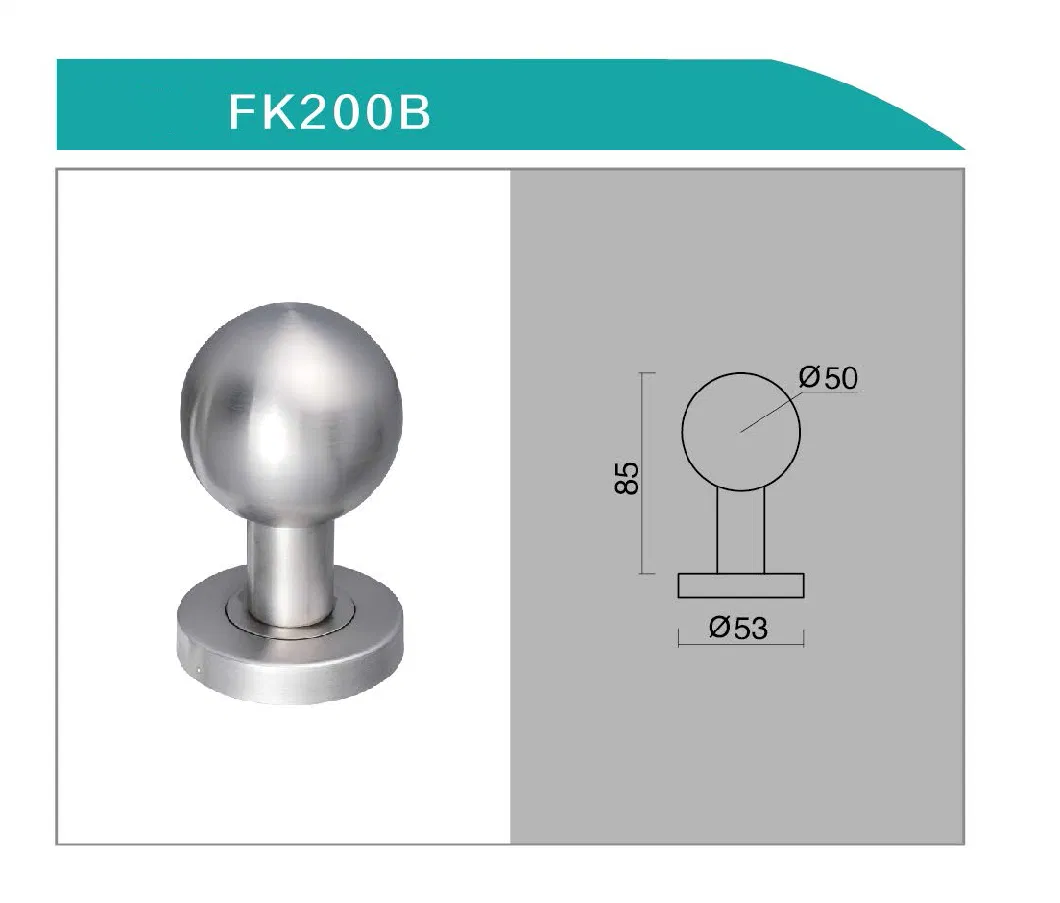 Stainless Steel Passage Round Front Door Handle Knob