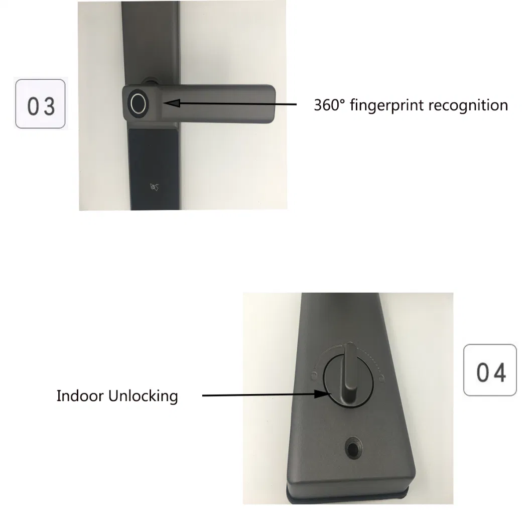 Smart Door Lock Connect with Zigbee, Fingerprint/Password/Key/Card&#160;